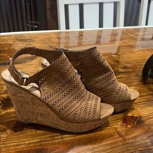 American Rag Brown Wedge Sandals